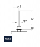 TERMOMETRO 35089-121/12444-448 GROHE MEDIDAS